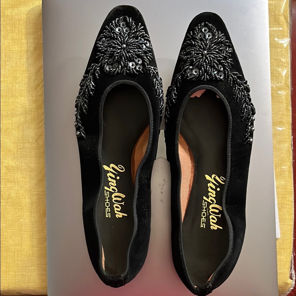 Black Embellished Women's Shoes